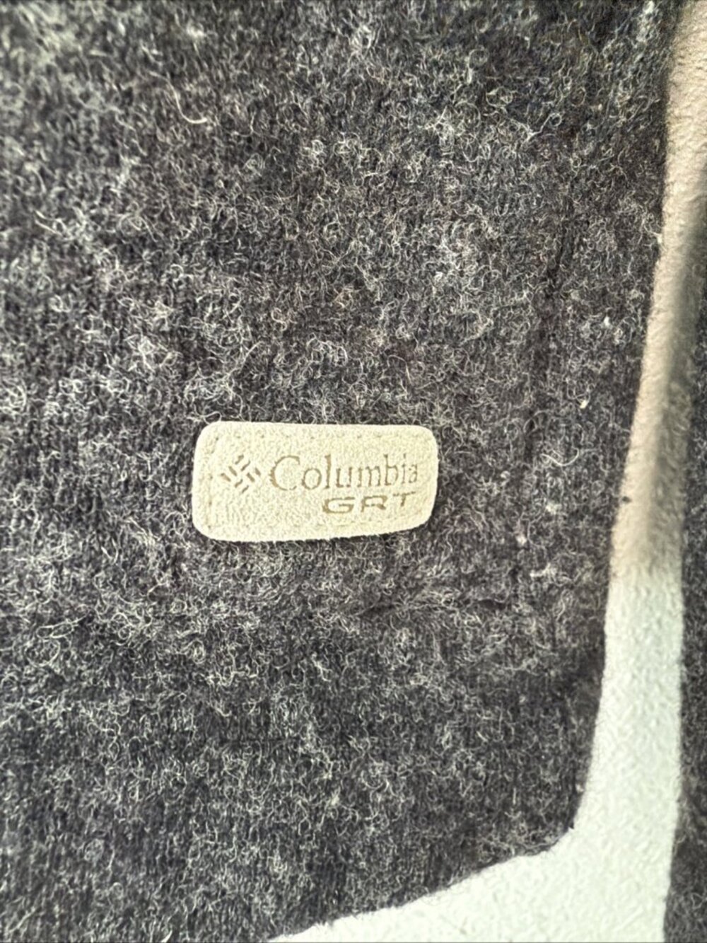 Columbia GRT Womens XL Gray Wool Blend Hoodie Pullover Gorpcore Outdoor - Picture 6 of 9